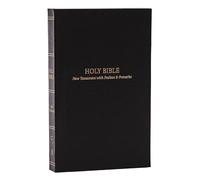 Holy Bible: KJV, New Testament With Psalms and Proverbs, Black, Red Letter, Comfort Print