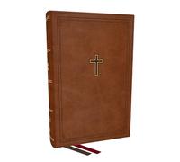 Holy Bible: KJV Personal Size, End-of-verse Reference Bible, Brown Leathersoft, Red Letter, Comfort Print, Thumb Indexed, Ribbon Marker