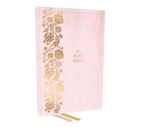 Holy Bible: KJV Personal Size, End-of-verse Reference Bible, Pink Leathersoft, Red Letter, Comfort Print, Thumb Indexed, Ribbon Marker