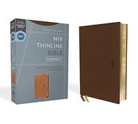 Holy Bible: New International Version, Brown, Leathersoft, Thinline, Red Letter, Comfort Print
