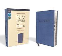 NIV, Premium Gift Bible, Leathersoft, Navy, Red Letter, T (Rilegato in ecopelle)