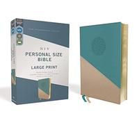 NIV, Personal Size Bible, Large Print, Leathersoft, Teal/ (Rilegato in ecopelle)