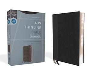 Holy Bible: New International Version, Thinline, Black/Gray, Leathersoft, Red Letter, Comfort Print
