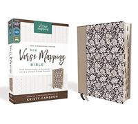 Holy Bible: New International Version, Verse Mapping Bible, Leathersoft, Navy Floral, Thumb Indexed, Comfort Print; Find Connections in Scripture Using a Unique 5-step Process