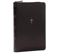 Holy Bible: New King James Version, Black, Leathersoft with Zipper, Reference, Red Letter, Comfort Print