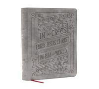 Holy Bible: New King James Version, Gray, Leathersoft, Comfort Print, Journal Reference Edition Bible, Verse Art Cover Collection