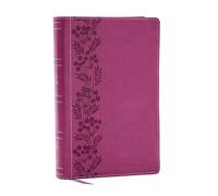 Holy Bible: New King James Version, Pink, Leathersoft, Personal Size Large Print Reference Bible, 43,000 Cross References, Red Letter, Thumb Indexed, Comfort Print