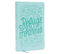 Holy Bible: New King James Version, Teal, Leathersoft, Thinline Youth Edition Bible, Verse Art Cover Collection, Red Letter, Comfort Print