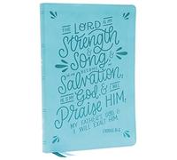 Holy Bible: New King James Version, Teal, Thinline Bible, Verse Art Cover Collection, Leathersoft, Red Letter, Comfort Print
