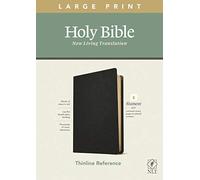 Holy Bible: New Living Translation, Black, Genuine Leather, Thinline Reference, Filament Enabled, Genuine Leather