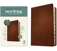 Holy Bible: New Living Translation, Brown, Genuine Leather, Filament, Thinline Center-column Reference Bible
