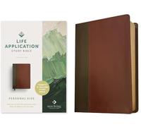 Holy Bible: New Living Translation, Brown/Mahogany, Leatherlike, Life Application Study Bible, Personal Size, Red Letter