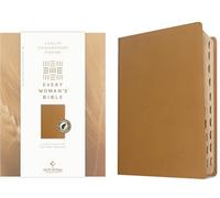 Holy Bible: New Living Translation, Camel, Genuine Leather, Every Woman’s Bible, Filament Enabled, Indexed, Red Letter