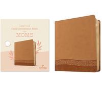 Holy Bible: New Living Translation, Camel, Leatherlike, Dayspring Daily Devotional for Moms, Wide Margin, With Ribbon Marker