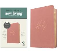 Holy Bible: New Living Translation, Holy Dusty Pink, Red Letter, Leatherlike, Compact, Filament-enabled Edition, With Ribbon Marker