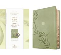 Holy Bible: New Living Translation, Olive Branch Green, Leatherlike, Every Woman's Bible, Filament Enabled, Indexed, Red Letter