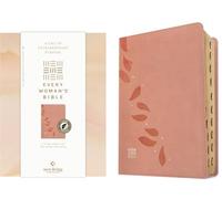 Holy Bible: New Living Translation, Pink Petals, Leatherlike, Every Woman's Bible, Filament Enabled, Indexed, Red Letter