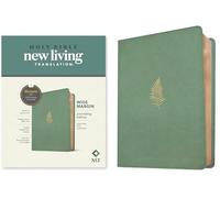 Holy Bible: New Living Translation, Sage Green Palm, Leatherlike, Filament Enabled, Wide Margin, Red Letter