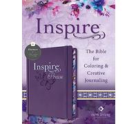 Holy Bible: New Living Translation, The Bible for Coloring & Creative Journaling, Filament-Enabled Edition Leatherlike, Purple