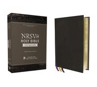 Holy Bible: New Revised Standard Version, Black, Premium Goatskin Leather, Premi