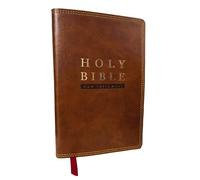 Holy Bible: Nkjv Super Giant Print New Testament, Brown, Red Letter, Comfort Print, Thumb Indexed