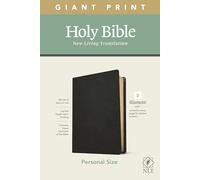 Holy Bible: NLT, Black, Genuine Leather, Filament Enabled, Personal Size Giant Print