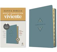Holy Bible: Nueva Traduccion Viviente, Azul Sereno, Sentipiel, Ultrafina Con Filament, Índice, Letra Roja/ Ntv Thinline Bible, Filament Enabled, Leatherlike, Blue, Indexed, Red Letter
