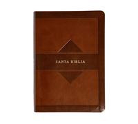 Holy Bible: Reina-valera 1960 Hand Size Giant Print Bible With Holy Land Images, Brown, Leathertouch; Mass Market Edition