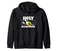 Holy Blockamole Funny Soccer Player Avocado Goalkeeper Felpa con Cappuccio