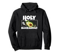 Holy Blockamole Funny Soccer Player Avocado Goalkeeper Felpa con Cappuccio