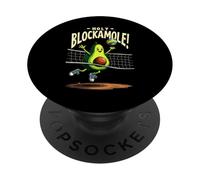 Holy Blockamole - Simpatico design a forma di avocado per gli amanti del cibo PopSockets PopGrip Adesivo