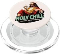 Holy Chill Divertente Gesù Caffè Humor Sinning Ain't Winning PopSockets PopGrip per MagSafe