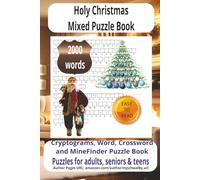 Holy Christmas Mix Puzzle Book: Mix Puzzle Book with Easy-to-Read Print about Holy Christmas, Winter Holidays, Saint Nicholas and more 6x9 inches, ... for vacations, Holidays and Relaxing Times.