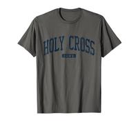 Holy Cross Iowa IA College University Style Blu Maglietta