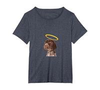 Holy Dog German Shorthair Pointer Maglietta, Donna Plus-Size, Pervinca, 5X