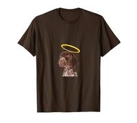 Holy Dog German Shorthair Pointer Maglietta, Uomo, Marrone, M