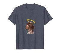 Holy Dog German Shorthair Pointer Maglietta, Uomo, Pervinca, 6XL