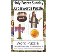 Holy Easter Sunday Crossword Puzzle: Crossword Puzzle with Easy to Read Print about Holy Easter Sunday, Easter traditions, celebrate faith and more 6x9 ... for vacations, Holidays and Relaxation.