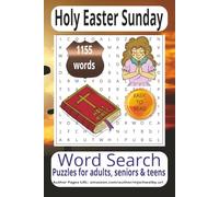 Holy Easter Sunday Word Search Puzzle Book: Word Searches with Easy to Read Print about Holy Easter Sunday, Holy Week, Good Friday rich history more ... for vacations, Holidays and Relaxing Times.