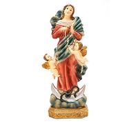 Holy Family Statua Maria che scioglie i nodi in resina di 23 cm/Prodotto artigianale unico Made in Italy