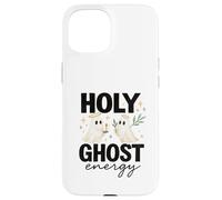 Holy Ghost Energy Cute Halo Ghosts Christian Halloween Custodia per iPhone 15