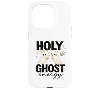 Holy Ghost Energy Cute Halo Ghosts Christian Halloween Custodia per iPhone 15 Pro