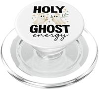 Holy Ghost Energy Cute Halo Ghosts Christian Halloween PopSockets PopGrip per MagSafe