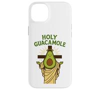 Holy Guacamole Funny Avocado God Design with Cross Custodia per iPhone 14 Plus