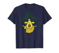 Holy Guacamole Funny Avocado God Design with Cross Maglietta