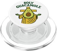 Holy Guacamole Funny Avocado God Design with Cross PopSockets PopGrip per MagSafe