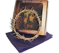 Holy Land Market Corona di spine autentiche della Terra Santa, in confezione regalo, 10-11 Inches, Euforbia Milli, Nessuna pietra preziosa