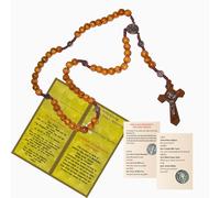 Holy Land mercato St. Benedict Catholic Wood Rosary from Bethlehem - la terra santa