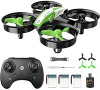 Holy Stone HS210 - Mini drone per bambini e adulti, giocattolo da interni, quadricottero RC con auto hover, flip 3D, 3 batterie e modalità headless