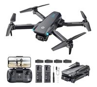 Holy Stone HS290 Drone pieghevole con telecamera FPV HD 1080P, quadricottero RC con flusso ottico, controllo tramite app, 3 velocità, 2 batterie modulari, regalo giocattolo cristiano per bambini, C0